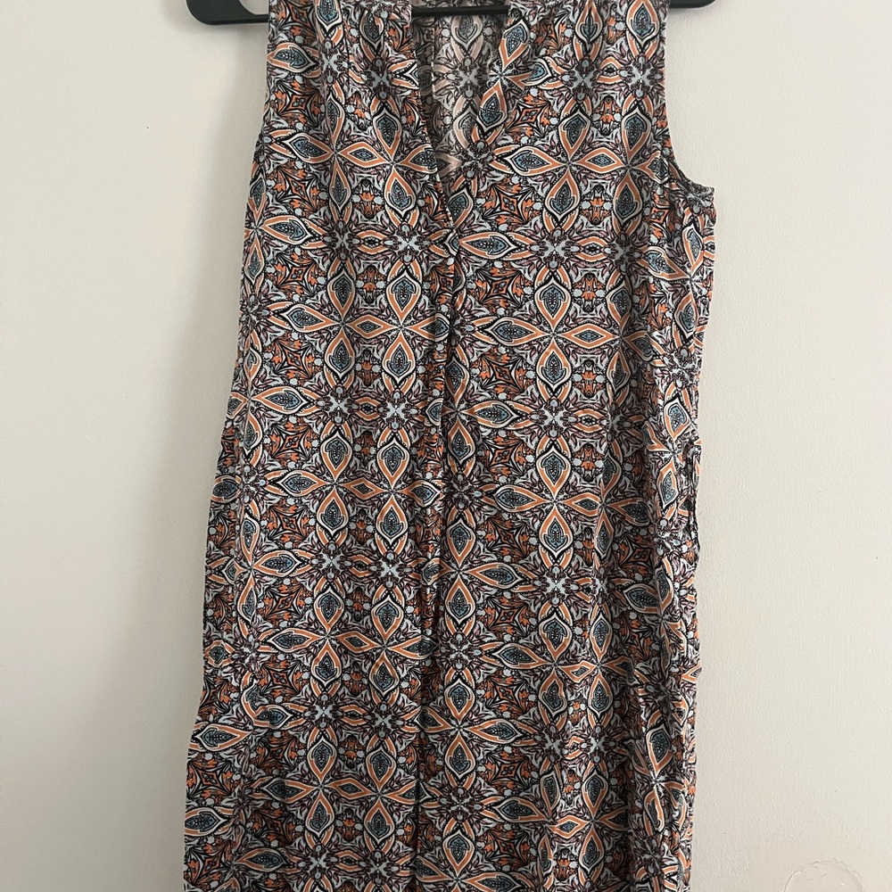 LOFT Geometric Patterned Mini Dress - Multicolor